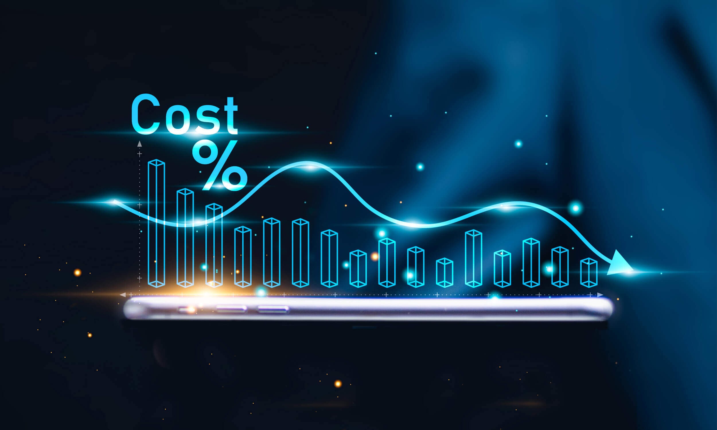 Image of a graph to represent Cost Efficient Staffing.